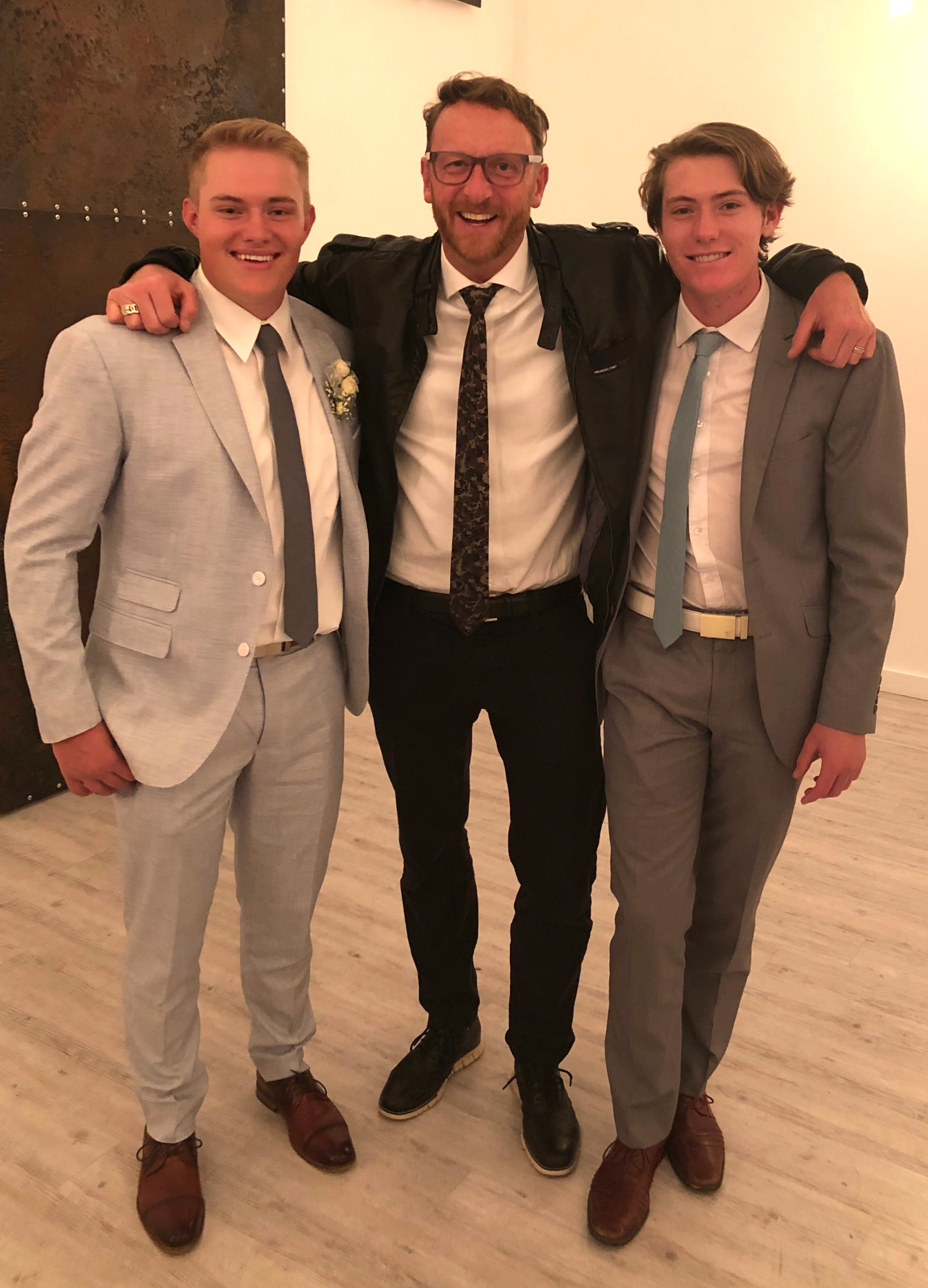 Suits for the groomsmen