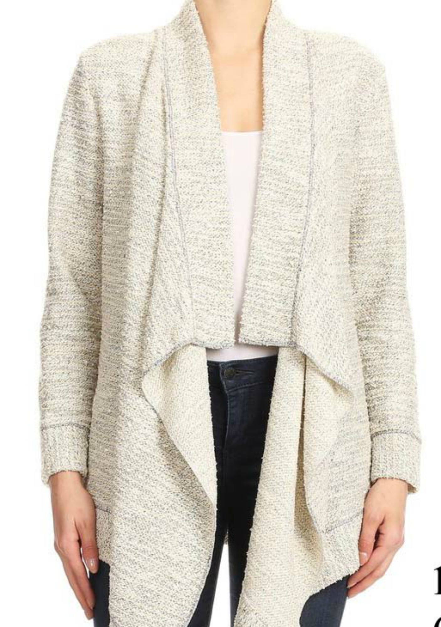 Beige Gray Kimono