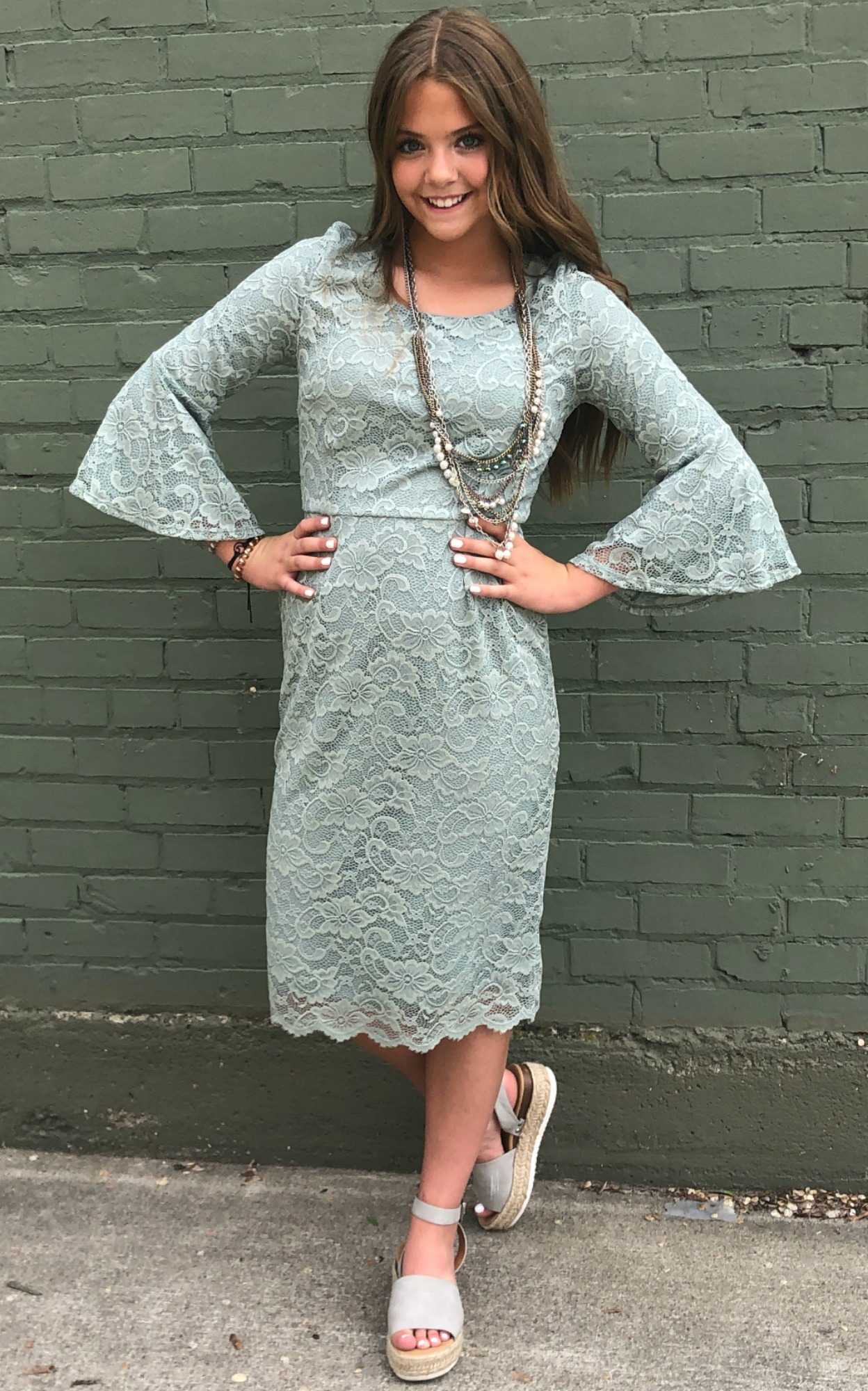 April Dress-Mint Sage