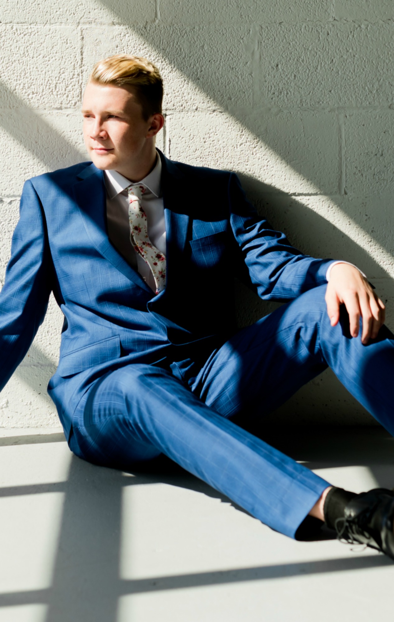 Blue Slim Fit Suit
