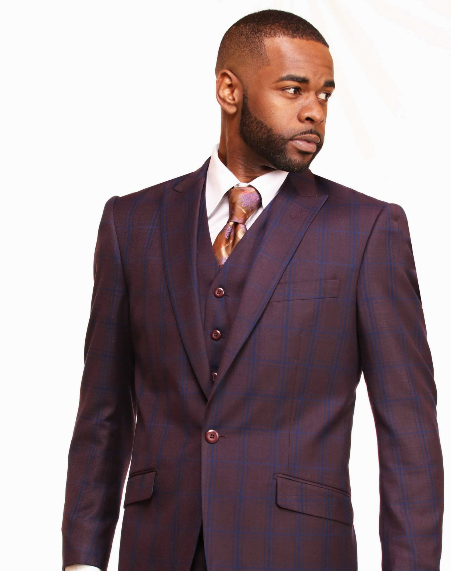 Window Pane Plaid Suit