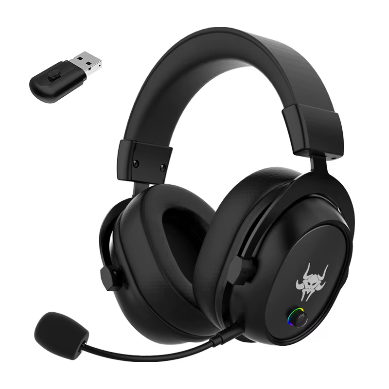 Thumbnail: Wireless Bluetooth Gaming Headset with Noise-Canceling Mic - Premium Quality