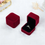 Thumbnail: Red Heart-Shaped Ring Box for Engagement and Jewellery Display