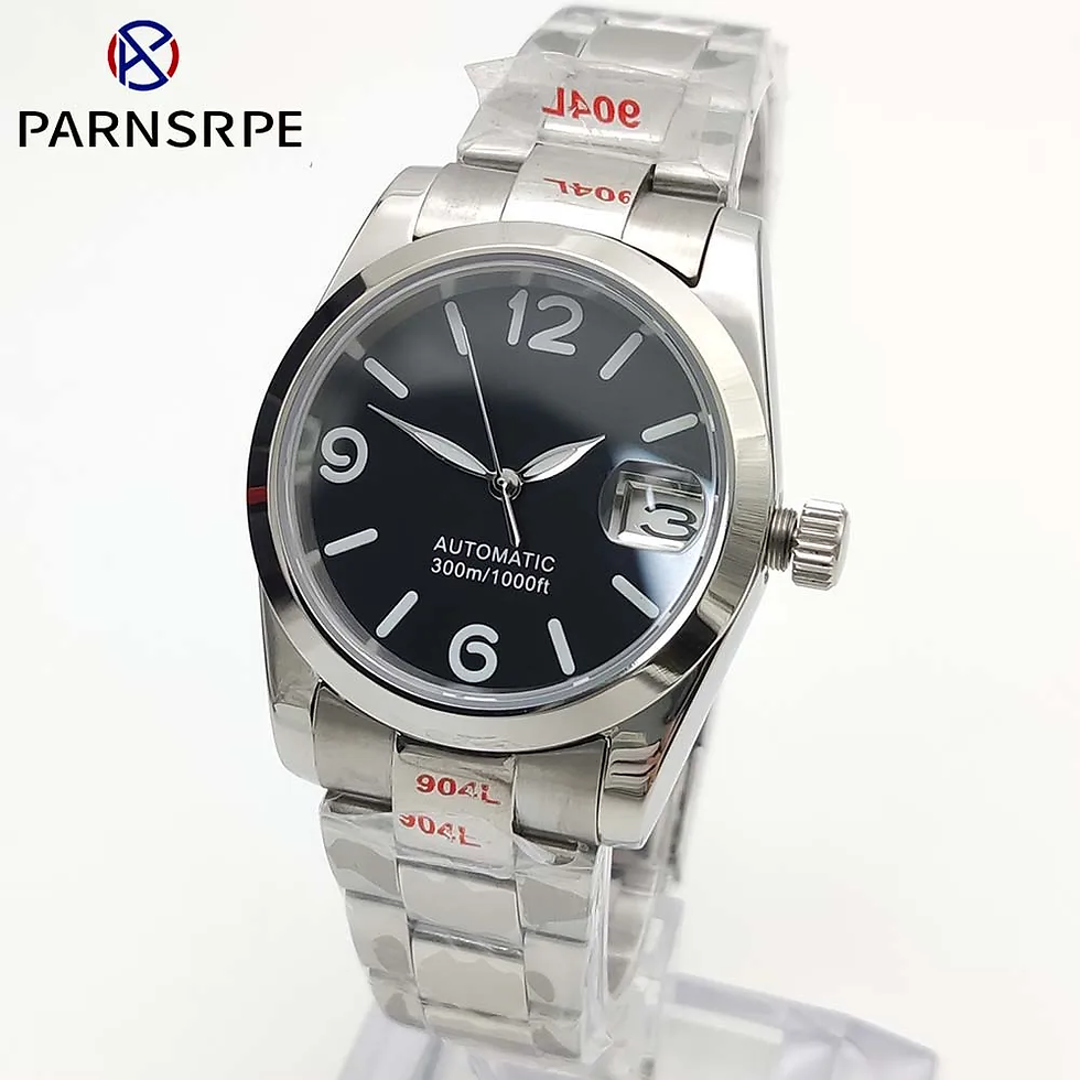 Men's 36mm Elegant Automatic Mechanical Watch - NH35, Waterproof Design