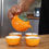 Thumbnail: Herbal Orange Teapot Set - Pot & Four Cups
