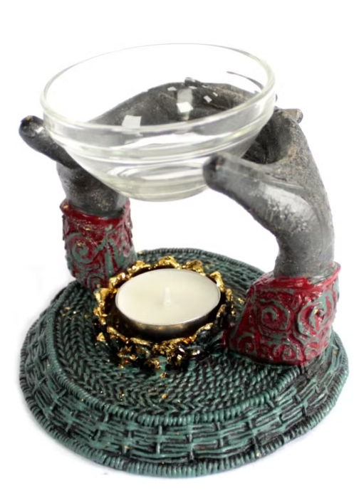 Thumbnail: Antique Buddha - Offering Hands Oil Burner