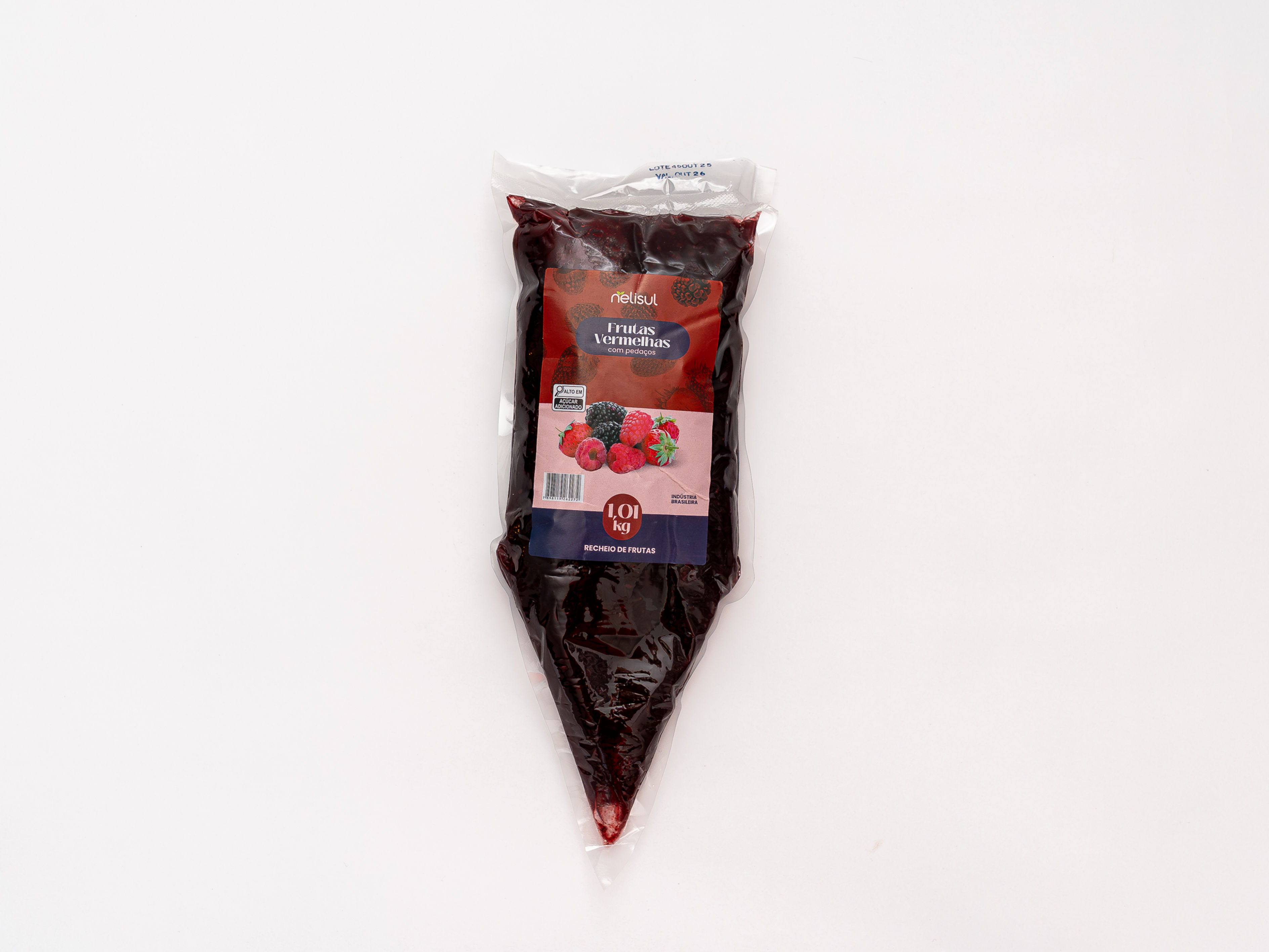 Recheio Nelisul de Frutas Vermelhas Bisnaga 1,010Kg