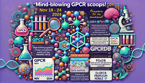 🤯Mind-blowing GPCR Scoops! Discover the Latest Breakthroughs! ⦿ Nov 18 - 24, 2024
