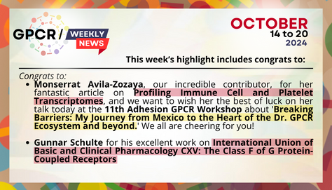 All Aboard the GPCR Express: Your Weekly Update is here! Oct 14-20, 2024