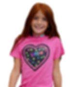 Pink heart t-shirt