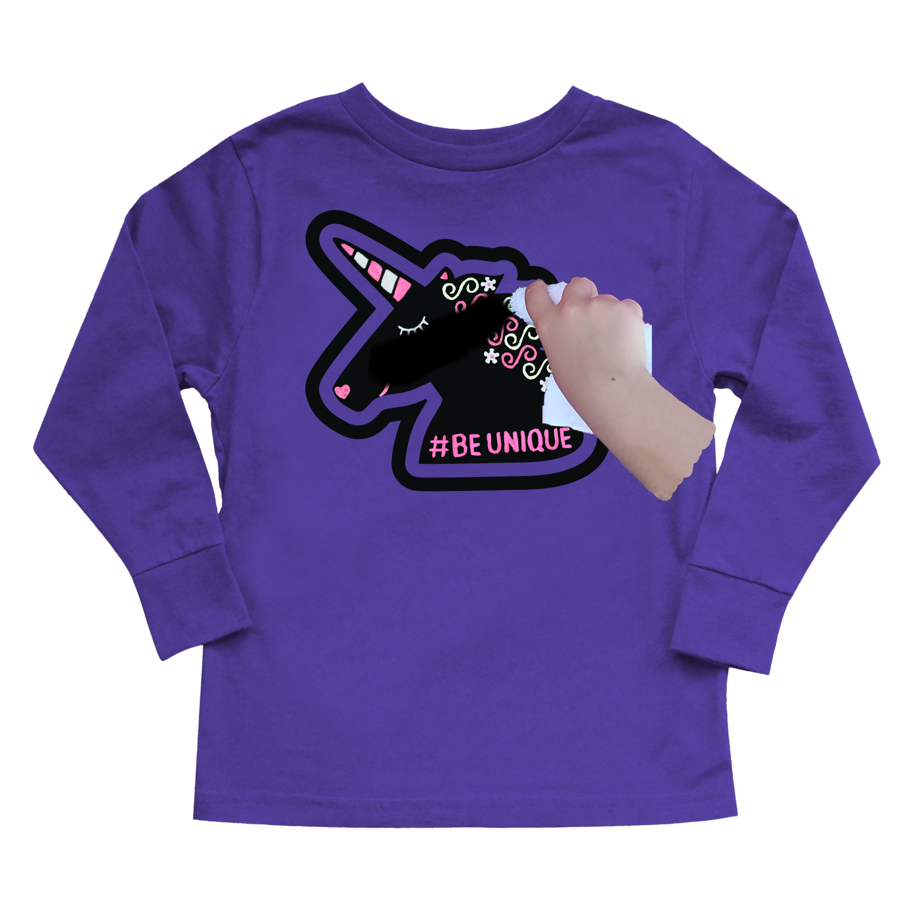 Purple Unicorn Long Sleeve T-Shirt Kit 