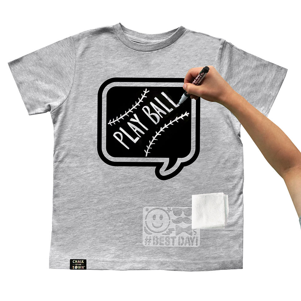 Thumbnail: Grey Chalkboard T-shirt kid