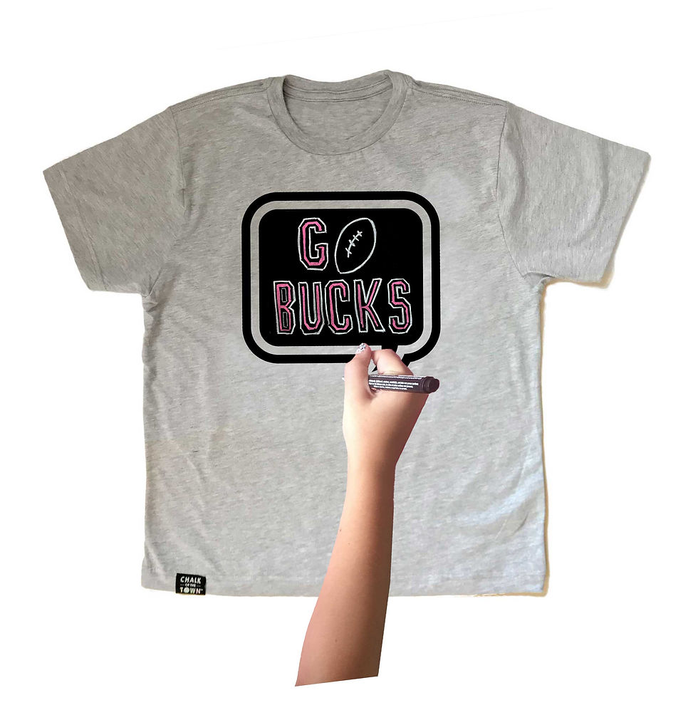 Thumbnail: Heather Grey Speech Bubble Go Bucks Buckeye Drawing