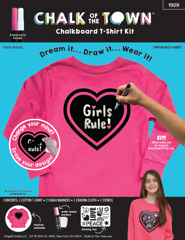 Thumbnail: Hot Pink Long Sleeve Girls Rule