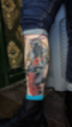 japanese traditional irezumi ink horimono catfish skulls