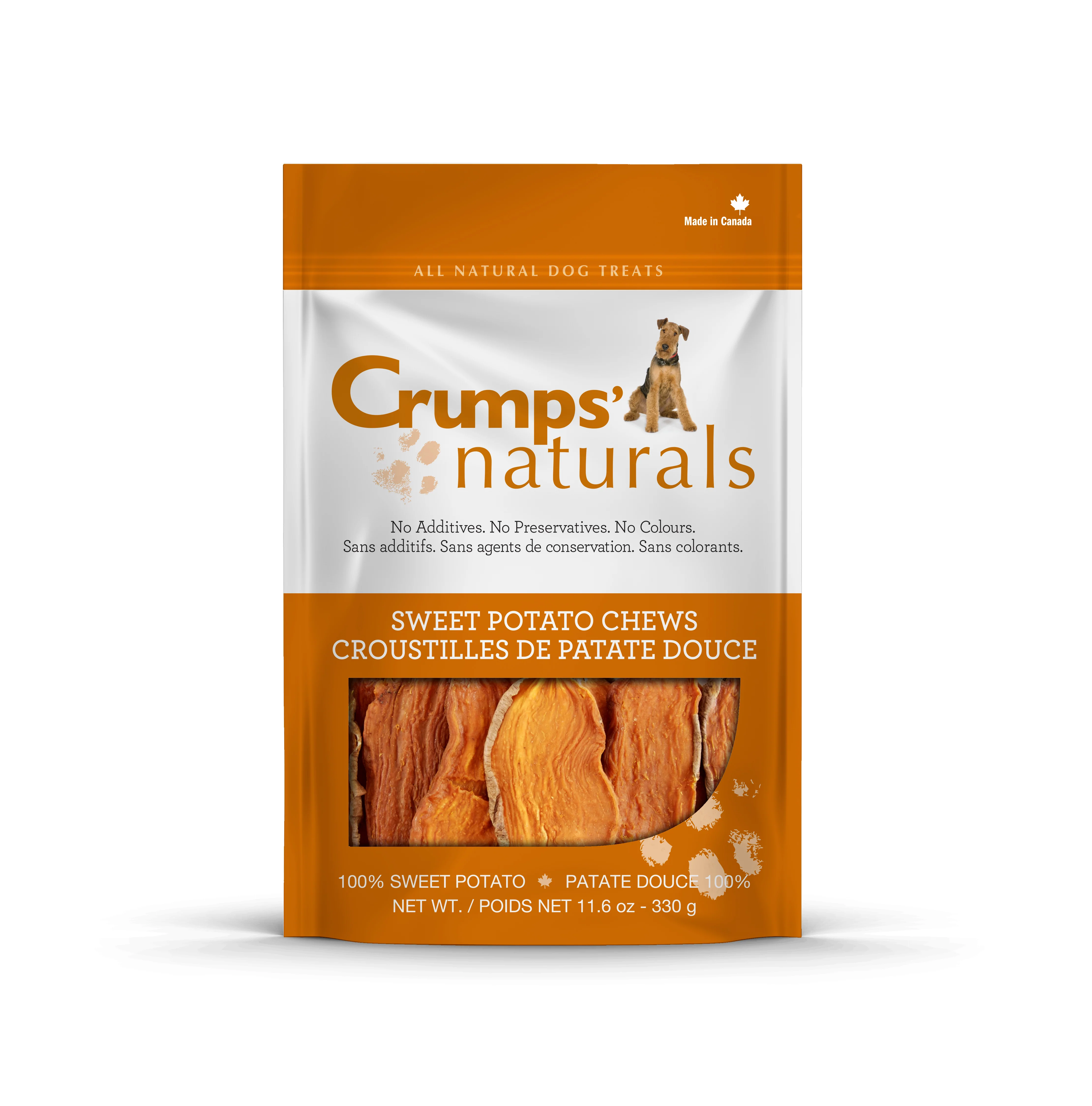 Thumbnail: Crumps' Naturals Sweet Potato Chews Dog Treats 160g