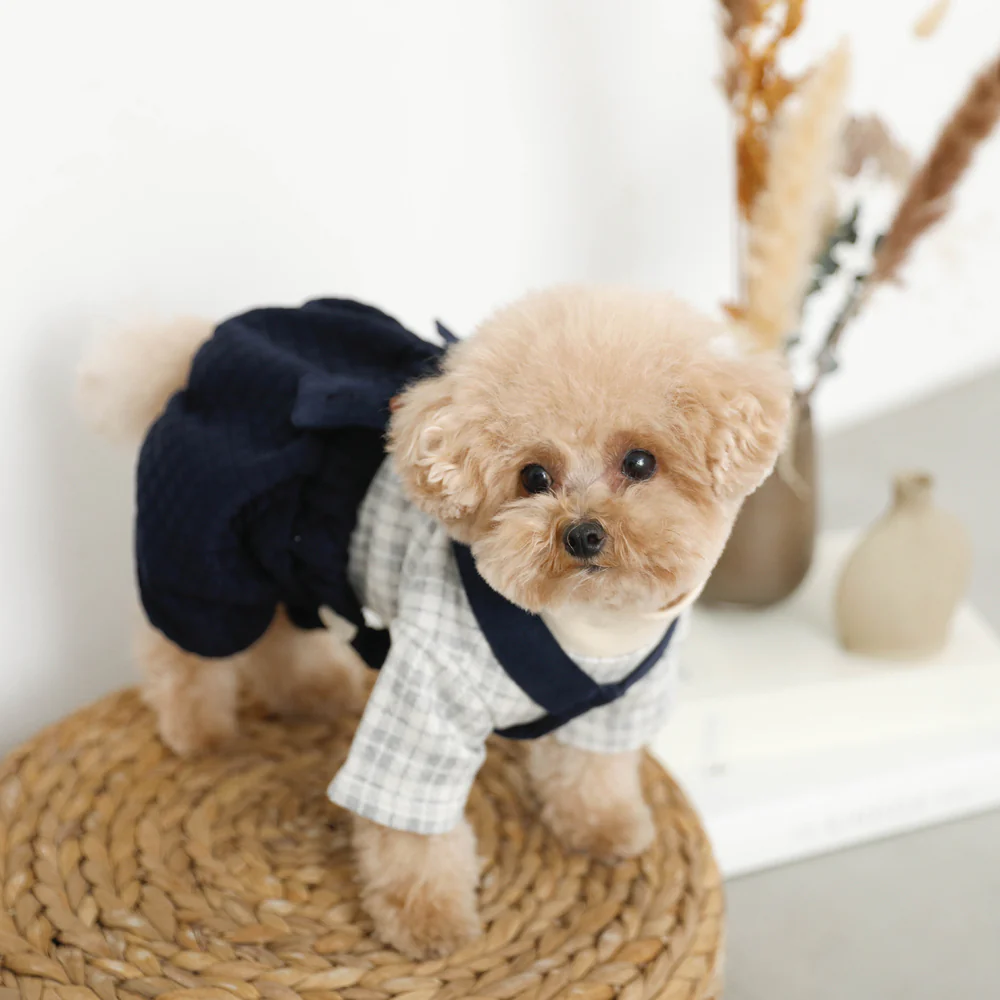 Thumbnail: Mon Cheri Check Pattern Top - Grey