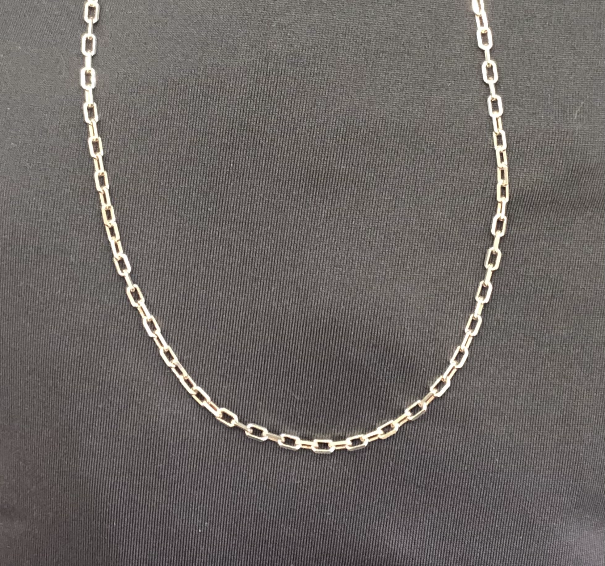 18" Sterling silver anchor chain