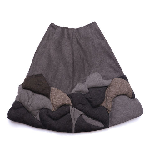 POOFY MACHINE KNIT SKIRT CLAIRE GREIDANUS