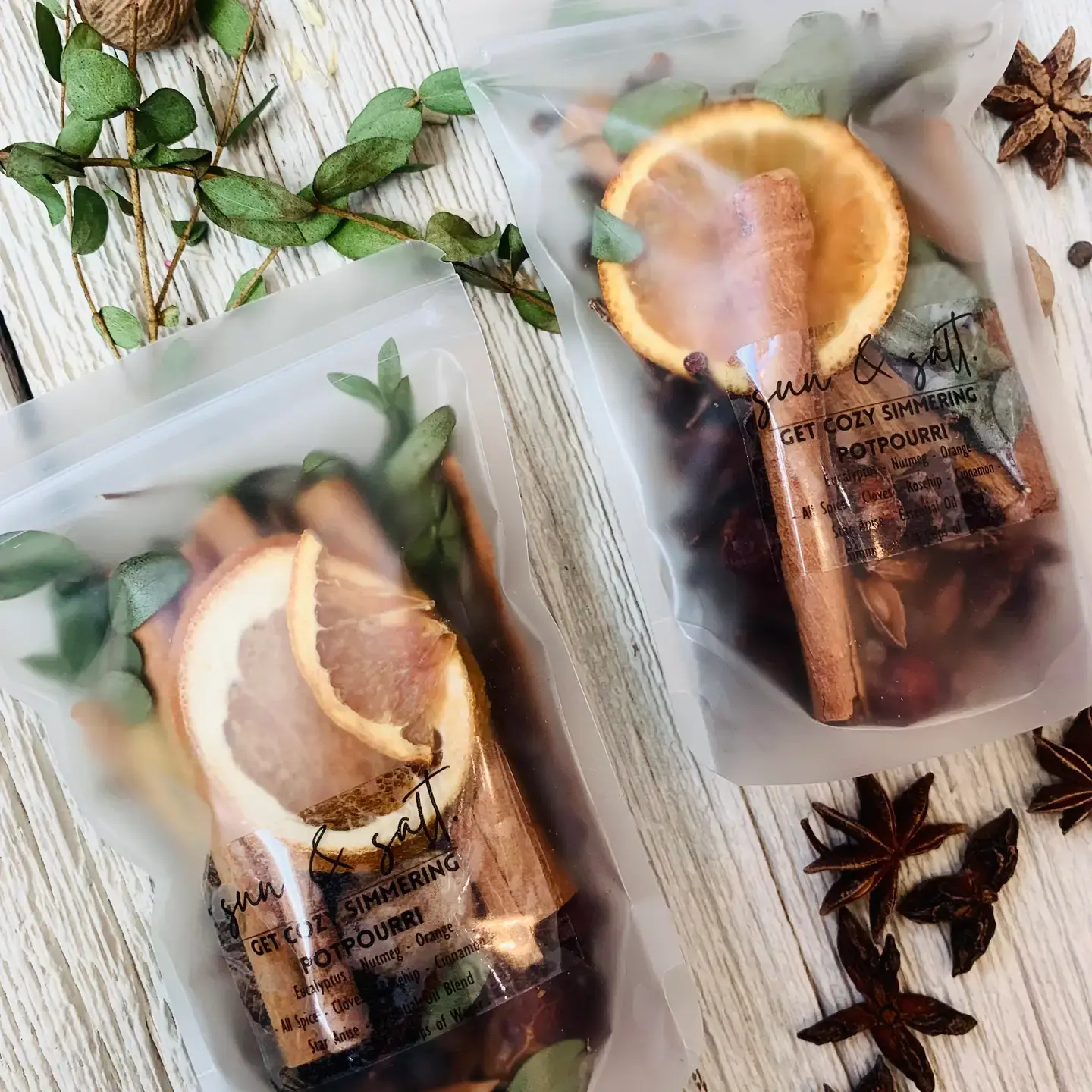 Get Cozy Simmering Potpourri bags