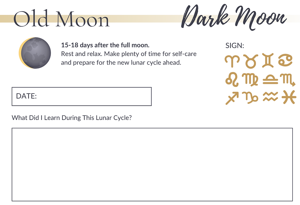 Thumbnail: Moon Journal Old Moon Journal