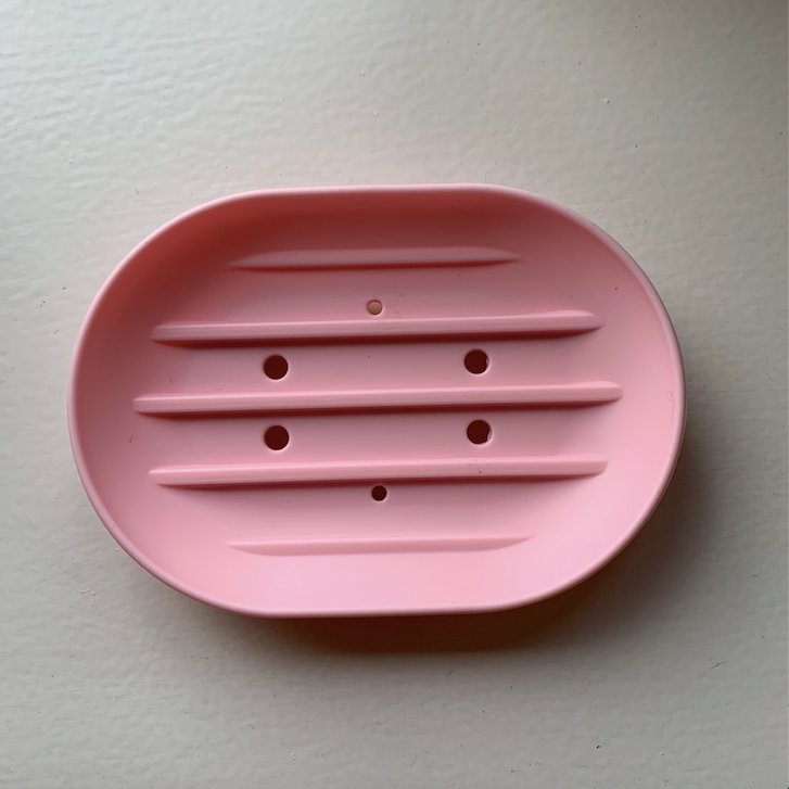 Silicone Soap Dish - Baby Pink