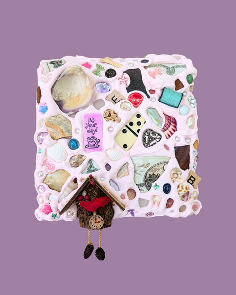 'Grandma's Junk Drawer' Mixed Media Original