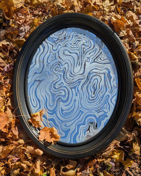 'Smoke and Mirrors' Etched Portal Mirror
