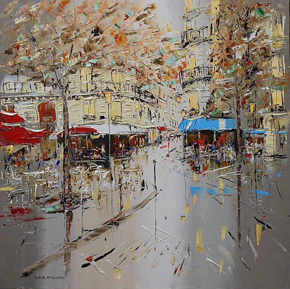 "la rue soudain s'éclaire"