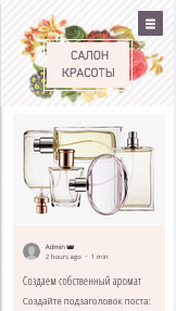 Красота и уход website templates – Блог о красоте