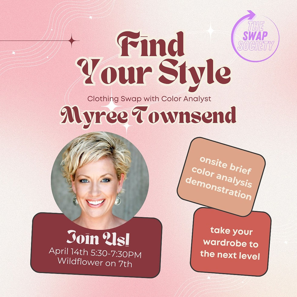 April Clothing SWAP with The Swap Society and Myree Townsend $10