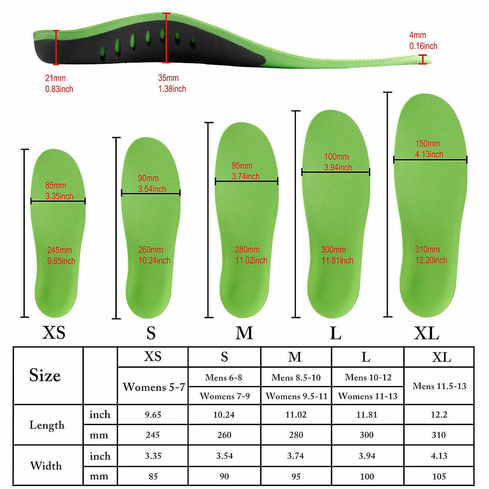 Miniatura: Arch Support Orthotic Inserts