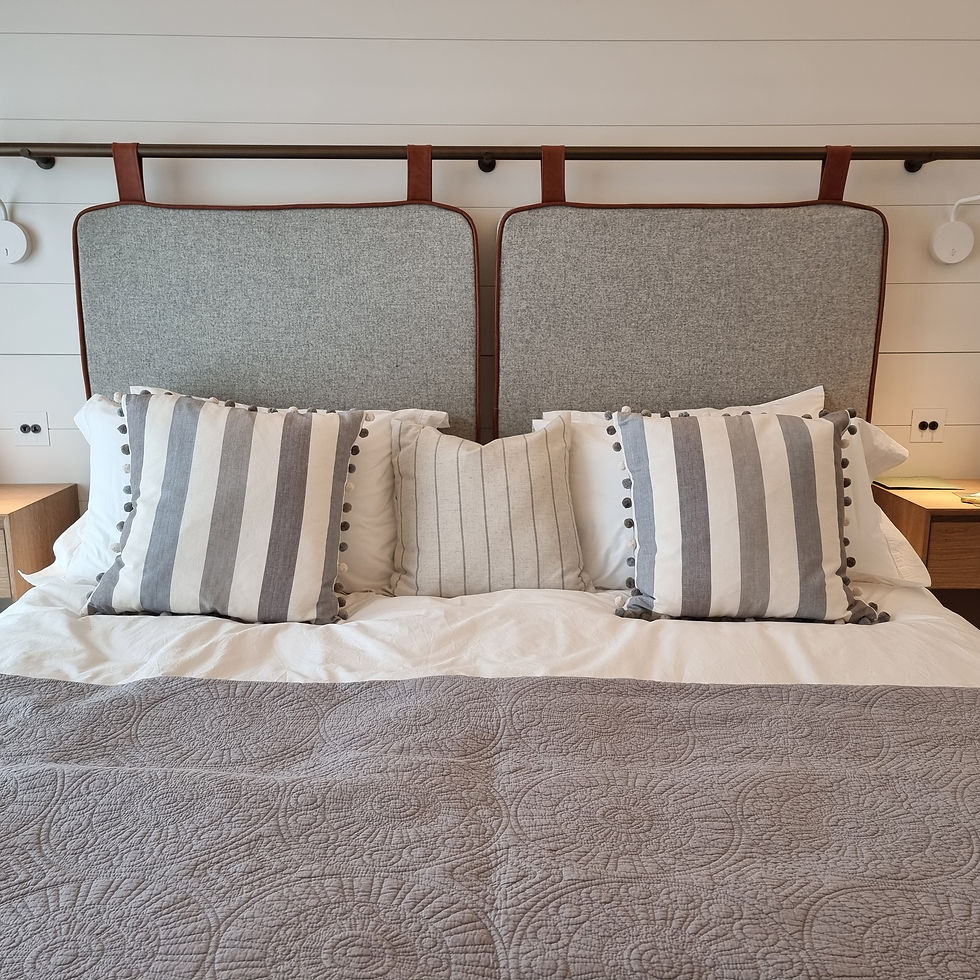 Hanging Zip and Link Headboards