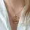 Miniature : Collier et pendentif symbole flammes jumelles