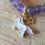 Thumbnail: Amethyst and rock crystal unicorn children's bracelet