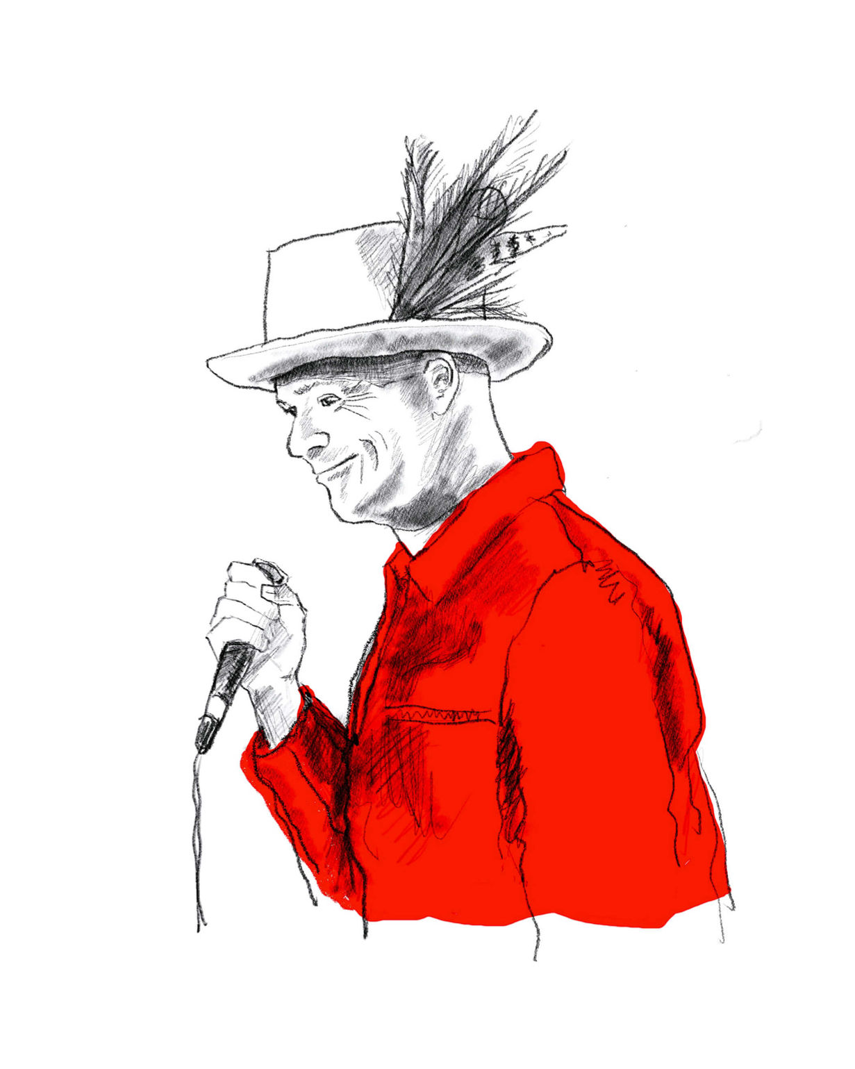 drawing of Gord Downie