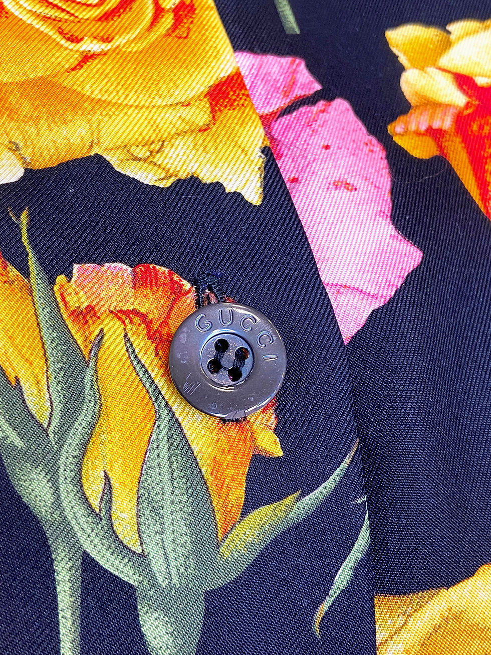 Thumbnail: Vintage Gucci Roses Blouse