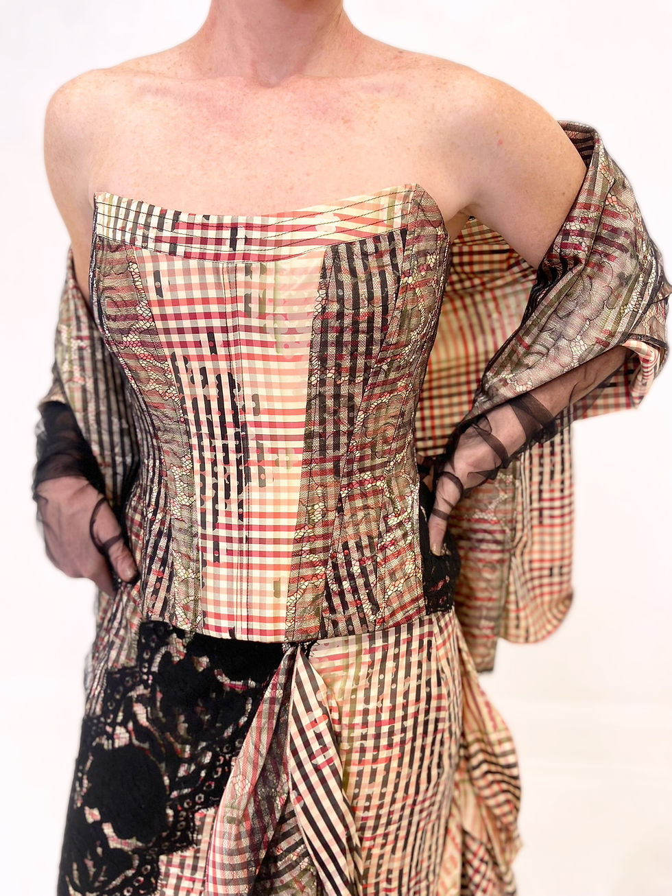 Thumbnail: Vintage Christian Lacroix Taffeta Ensemble