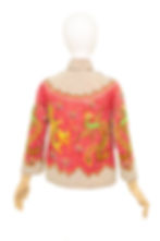 Vintage Chinese wedding jacket fully embellished with rhinestones and beads and phoenix and dragon motif