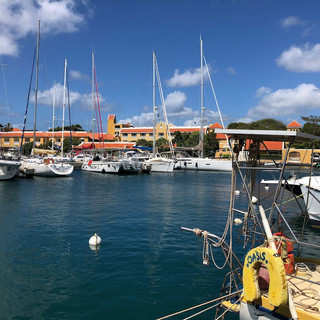 Marina in Kralendijk, unser erster Aufenthalt auf Bonaire.