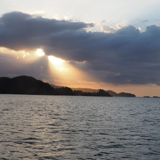 Abendstimmung in der Bahia San Lorenzo