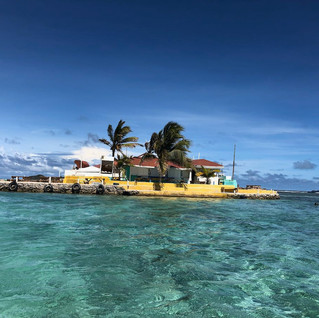Eine Insel-Bar direkt vor der WoC - von allen guten und bösen Geistern verlassen...