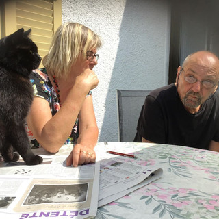 Unsere drei Gastgeber in Grandfontaine.