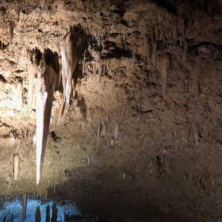 ... Stalaktiten in der Harrison’s Cave.