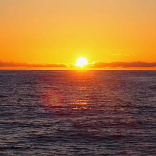 Ein wunderschöner Sonnenaufgang ...