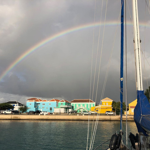 Jetzt hiess es Abschied nehmen. Vom Regenbogen ...