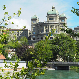 Ein Ausflug nach Bern führte uns unter das Bundeshaus.