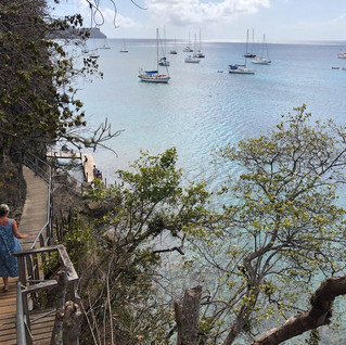 Spaziergang am Ufer von Bequia.