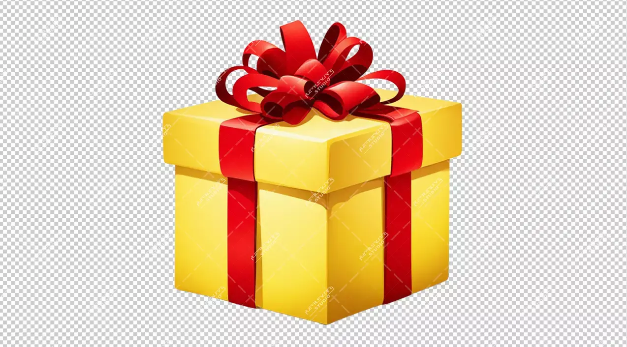 Gift Box Gold Color Png - Gift Box, Gold Gift Box, Gift Wrapping, Png, Isolated, Transparent background - RE-Revive Studio