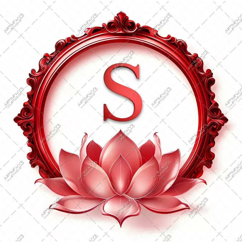 S - Lotus Monogram - Letter S, BJP Monogram, BJP Political Party, BJP, Logo, RE-Revive Studio